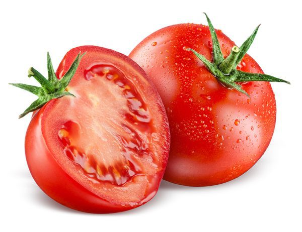 Sliced and whole tomatoes