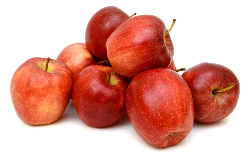 Many fresh ripe apples