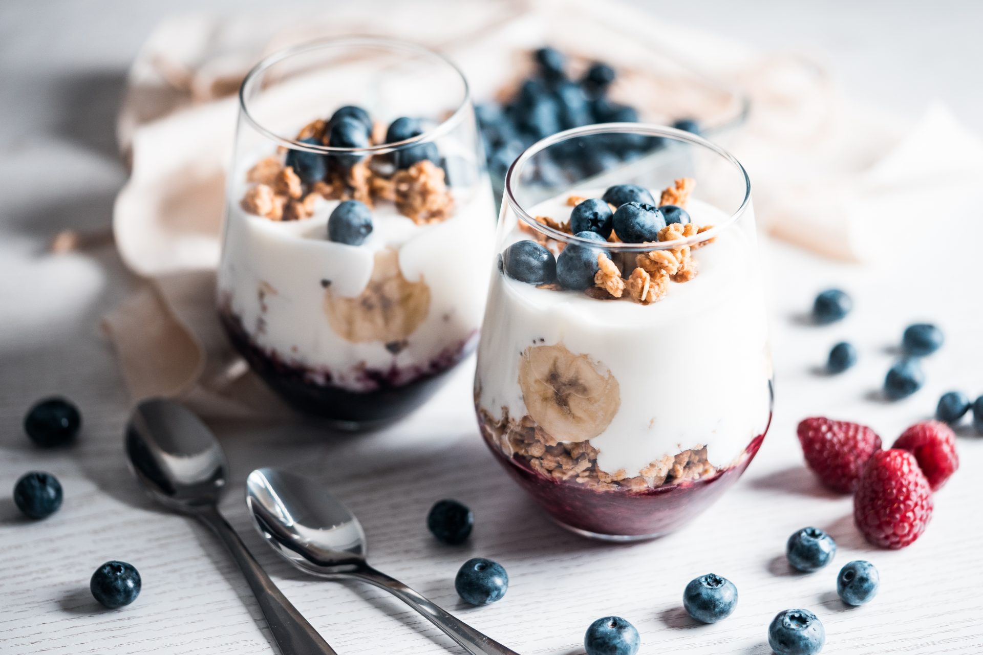 Musli Yogurt with Blueberries