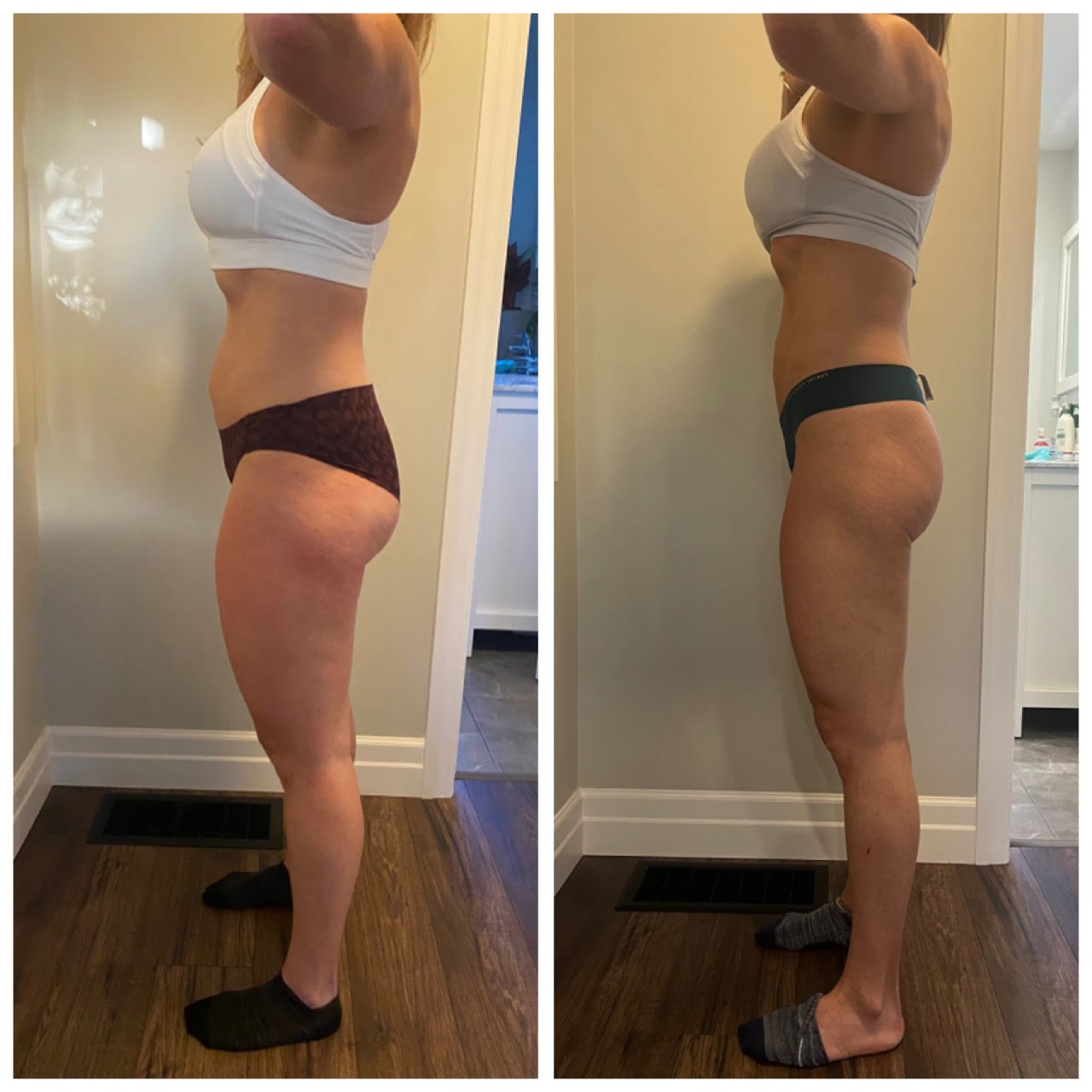 Shannon is working with a MacroNutrition Coach to tone her body