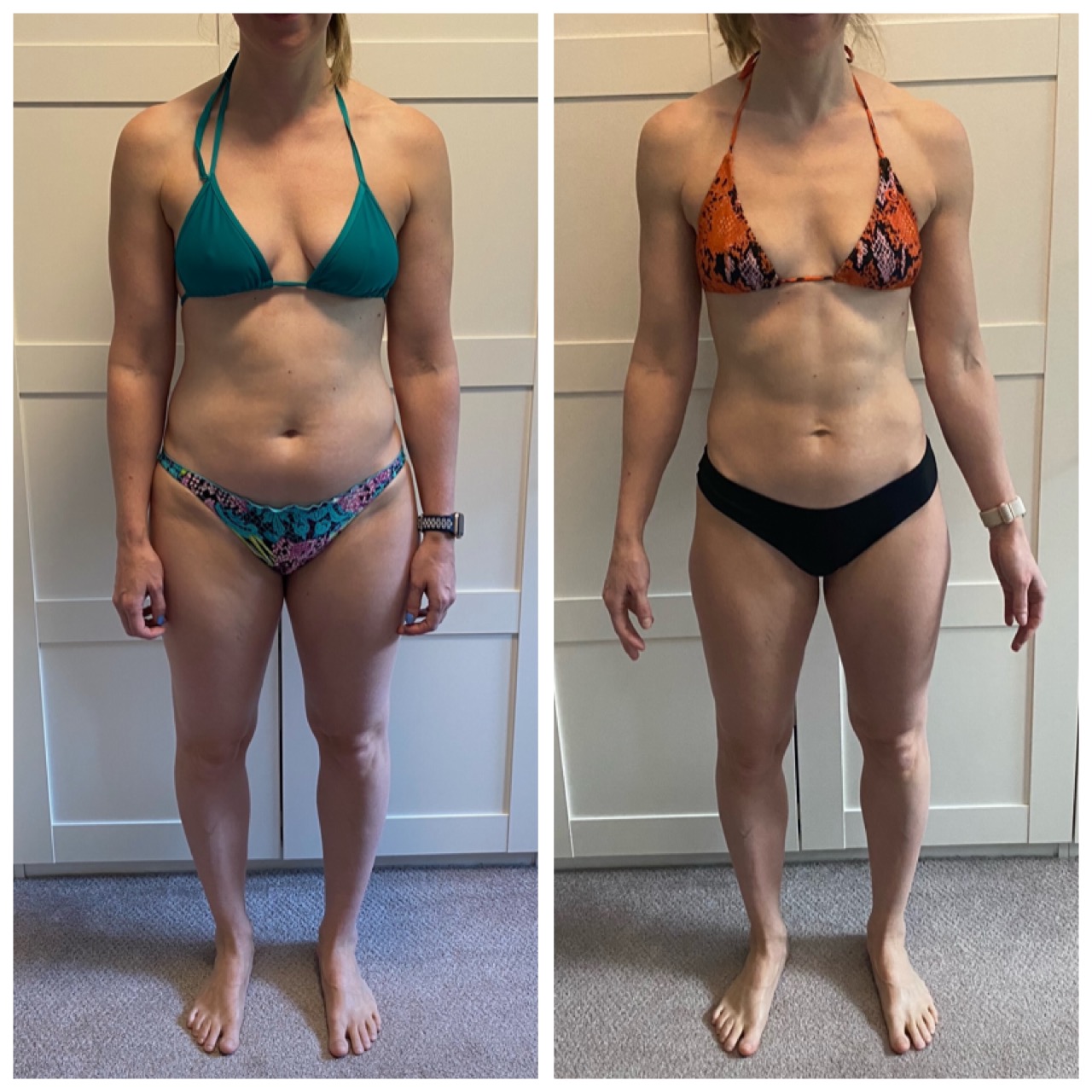 Marika loses weight and changes body composition