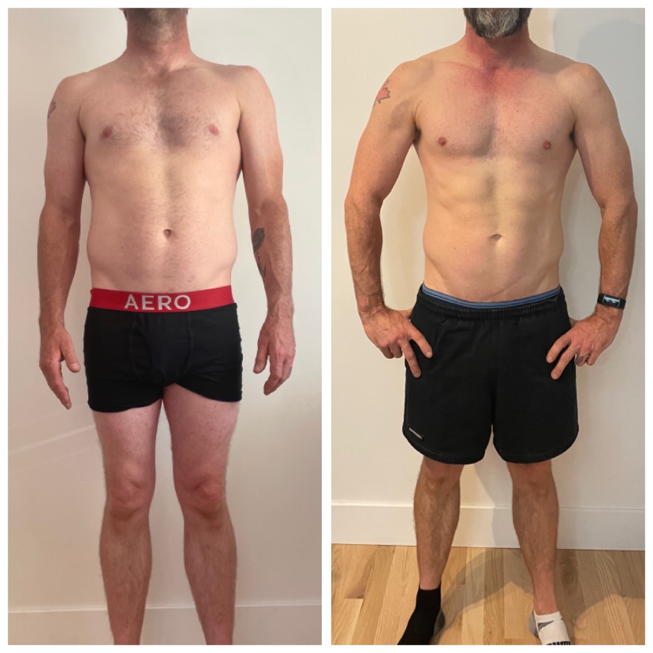 Paul lost weight and changed body composition